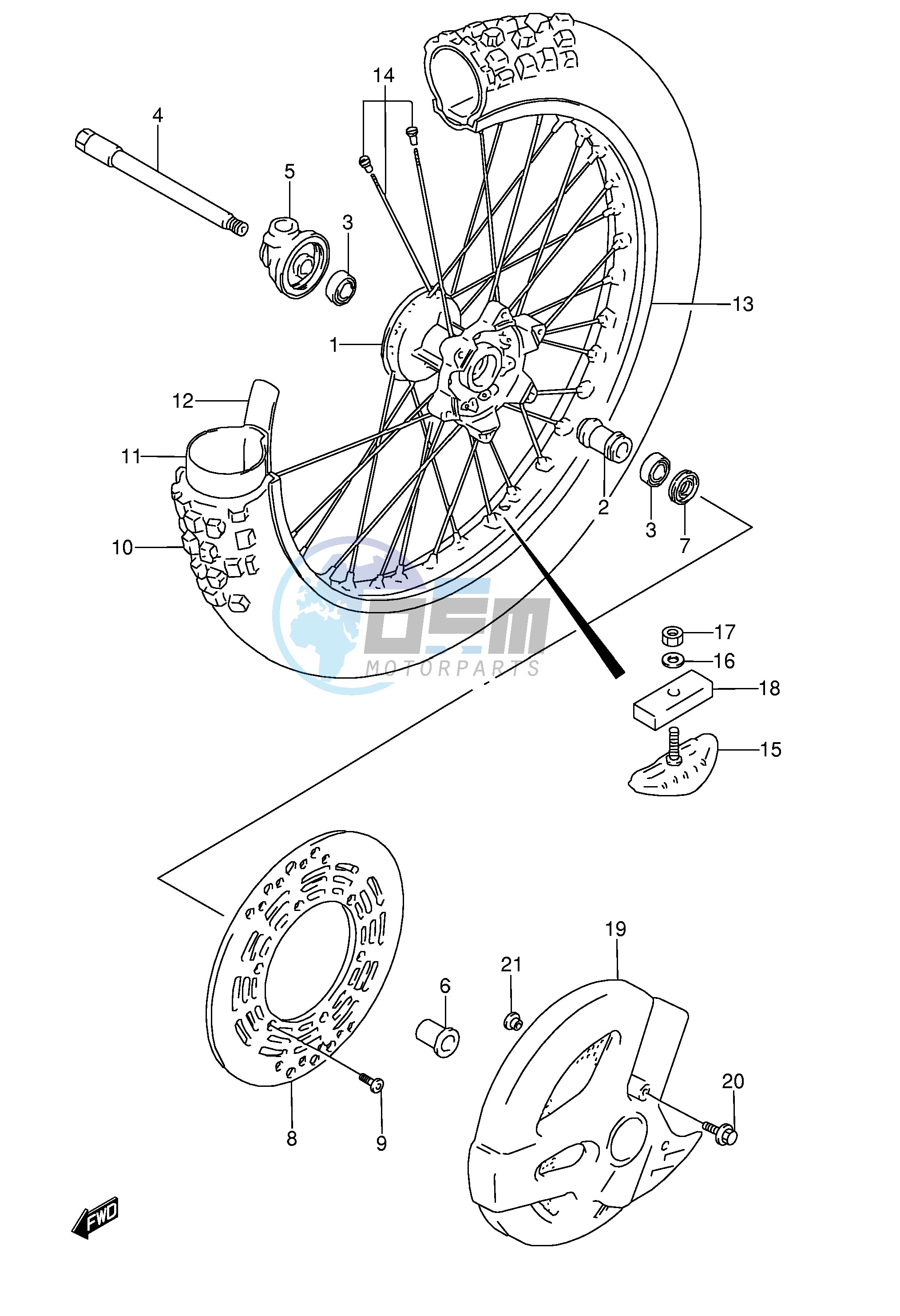 FRONT WHEEL (MODEL T)