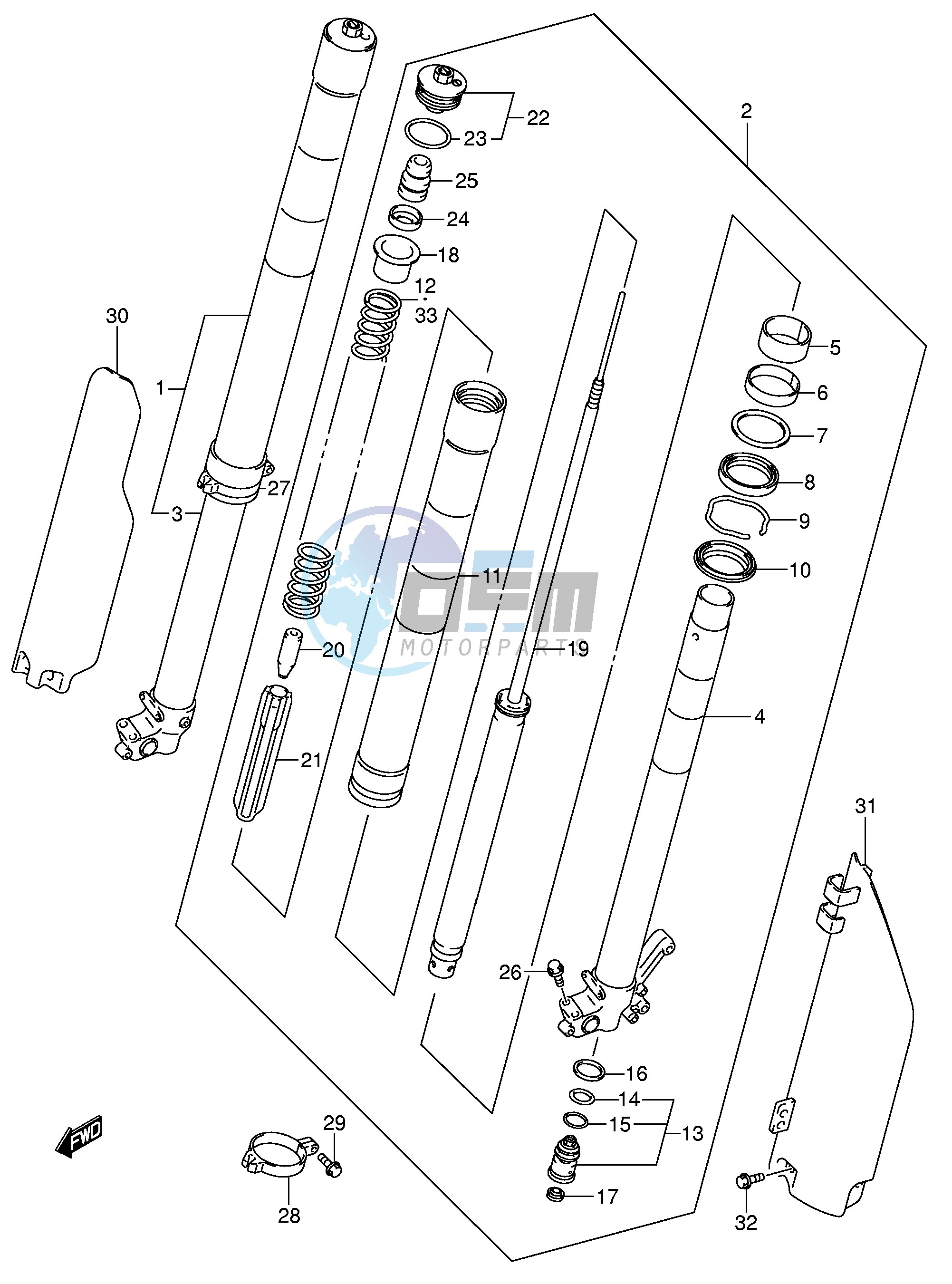 FRONT DAMPER (MODEL K3)