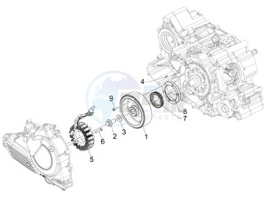 GP 800 Centenario drawing Flywheel magneto