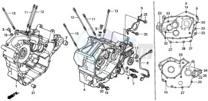 VT750C drawing CRANKCASE