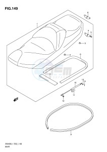 AN400 (E2) Burgman drawing SEAT (AN400L1 E19)