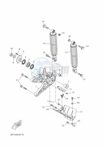 CZD300-A XMAX 300 (BBA3) drawing FENDER