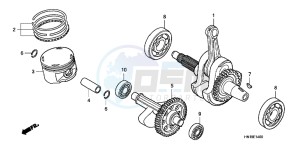 TRX400XD TRX400XD Australia - (U) drawing CRANKSHAFT/PISTON