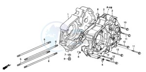 TRX90 SPORTRAX 90 drawing CRANKCASE