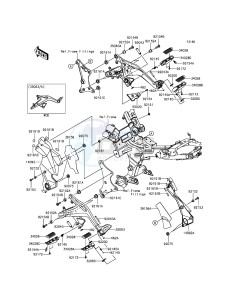 ER-6F EX650EGF XX (EU ME A(FRICA) drawing Footrests