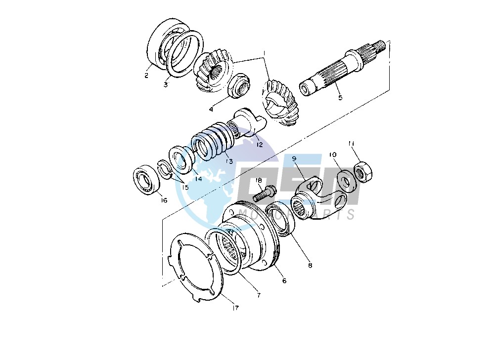 MIDDLE DRIVE GEAR