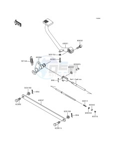 EN 500 C [VULCAN 500 LTD] (C1-C5) [VULCAN 500 LTD] drawing BRAKE PEDAL_TORQUE LINK