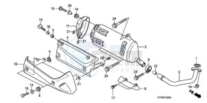 SH300AR9 F / ABS CMF SPC drawing EXHAUST MUFFLER