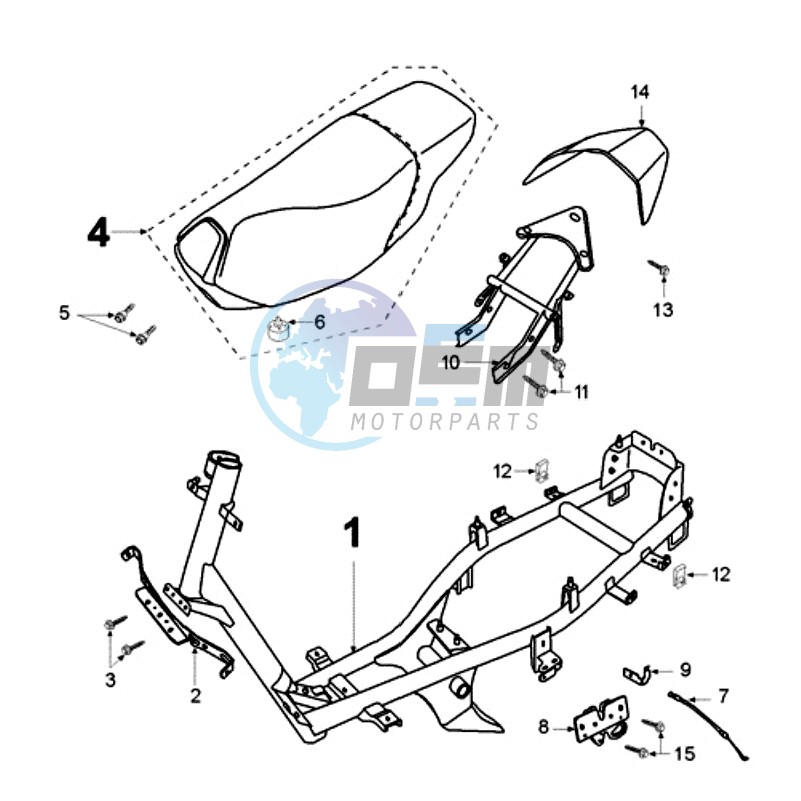 FRAME AND SADDLE