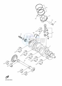 YZF-R1 (BX4D) drawing CRANKSHAFT & PISTON