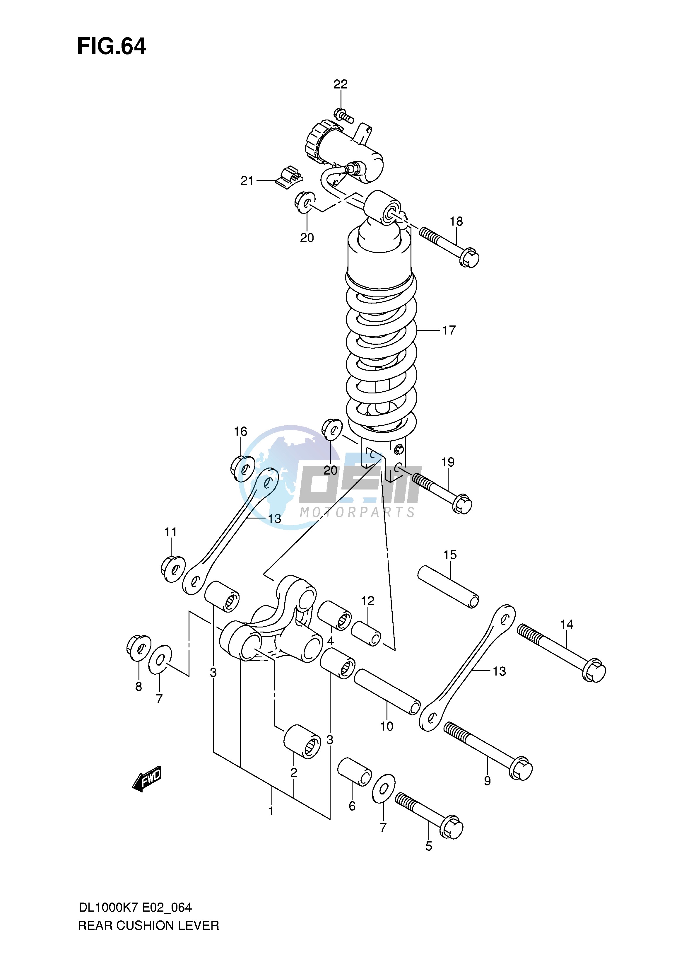 REAR CUSHION LEVER