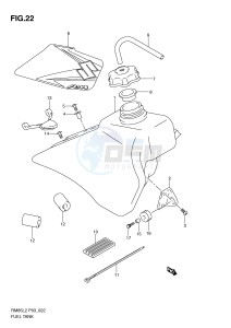 RM85 (P03) drawing FUEL TANK