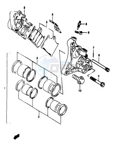 GSF1200A (E18) drawing FRONT CALIPER (GSF1200SAV SAW SAX SAY)