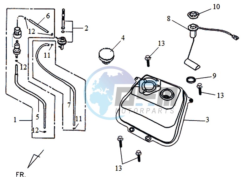 FUEL TANK - FUEL CUT