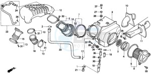 XL600V TRANSALP drawing AIR CLEANER (AR/SW)