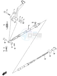 LT-A500XP drawing BRAKE PEDAL