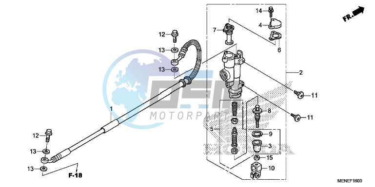 REAR BRAKE MASTER CYLINDER