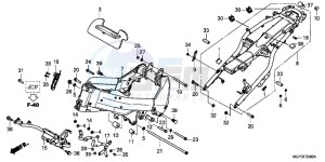 VFR800XB Crossrunner E drawing FRAME BODY