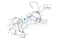 SONAR - 125 CC VTHLS1A1A 4T drawing FRONT GLOVE COMPARTIMENT