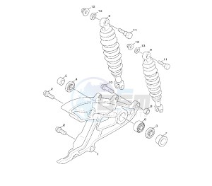 NXC CYGNUS X 125 drawing REAR SHOCK ABSORBER