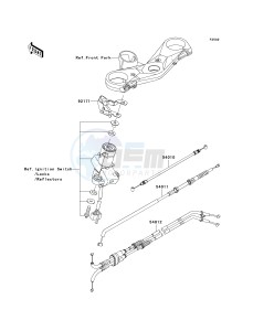 ZX 1000 E [NINJA ZX-10R] (E8F-E9FA) 0E8F drawing CABLES