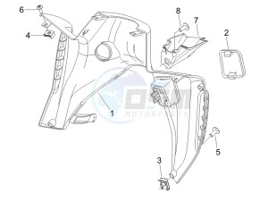 Nexus 500 SP e3 drawing Front glove-box - Knee-guard panel