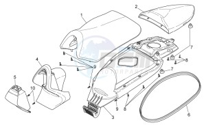 SR 50 carb. my 2014 drawing Saddle - Handle