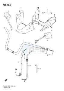 AN400 (E03) Burgman drawing HANDLEBAR (AN400ZAL1 E33)