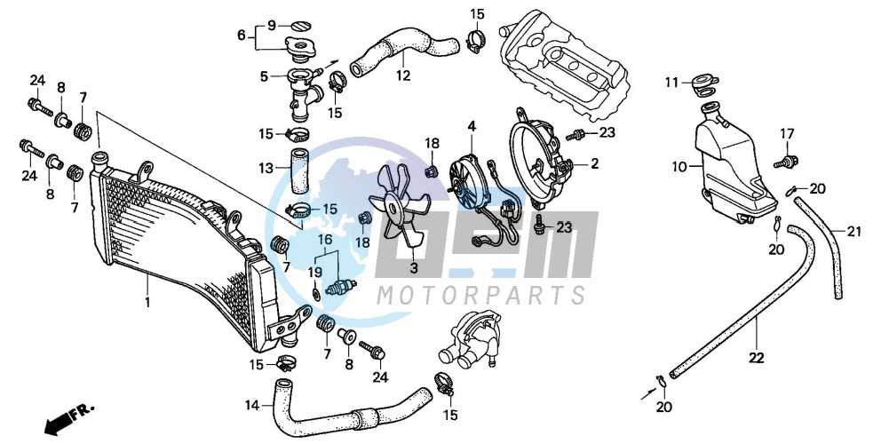 RADIATOR (CBR600FS/3S/T/3T/SET)