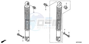 FJS400D9 F / CMF 2F drawing REAR CUSHION