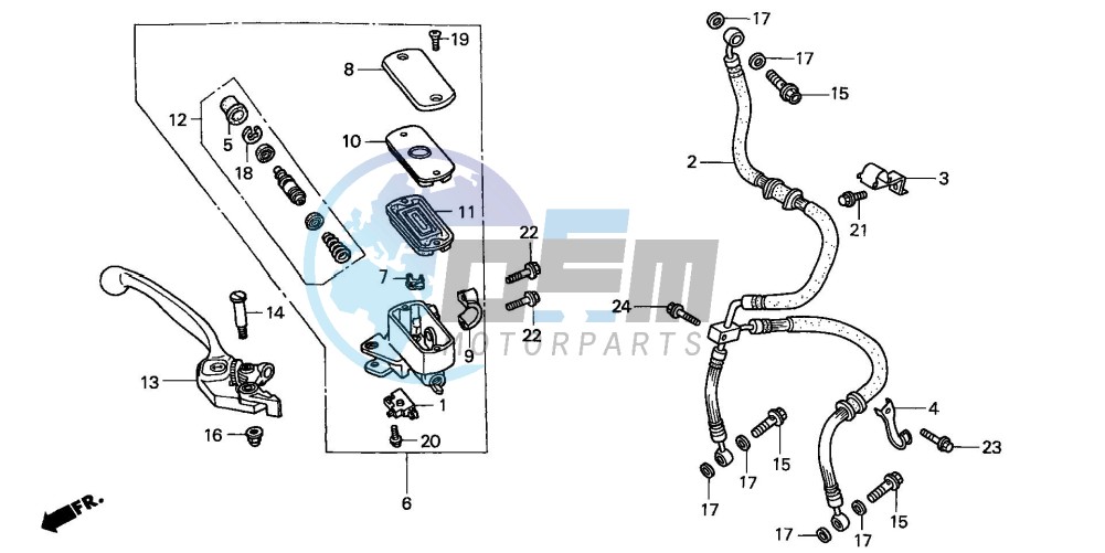 FR. BRAKE MASTER CYLINDER