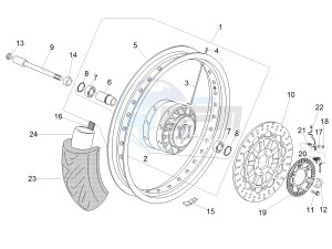 V7 III Racer 750 e4 (NAFTA) drawing Front wheel