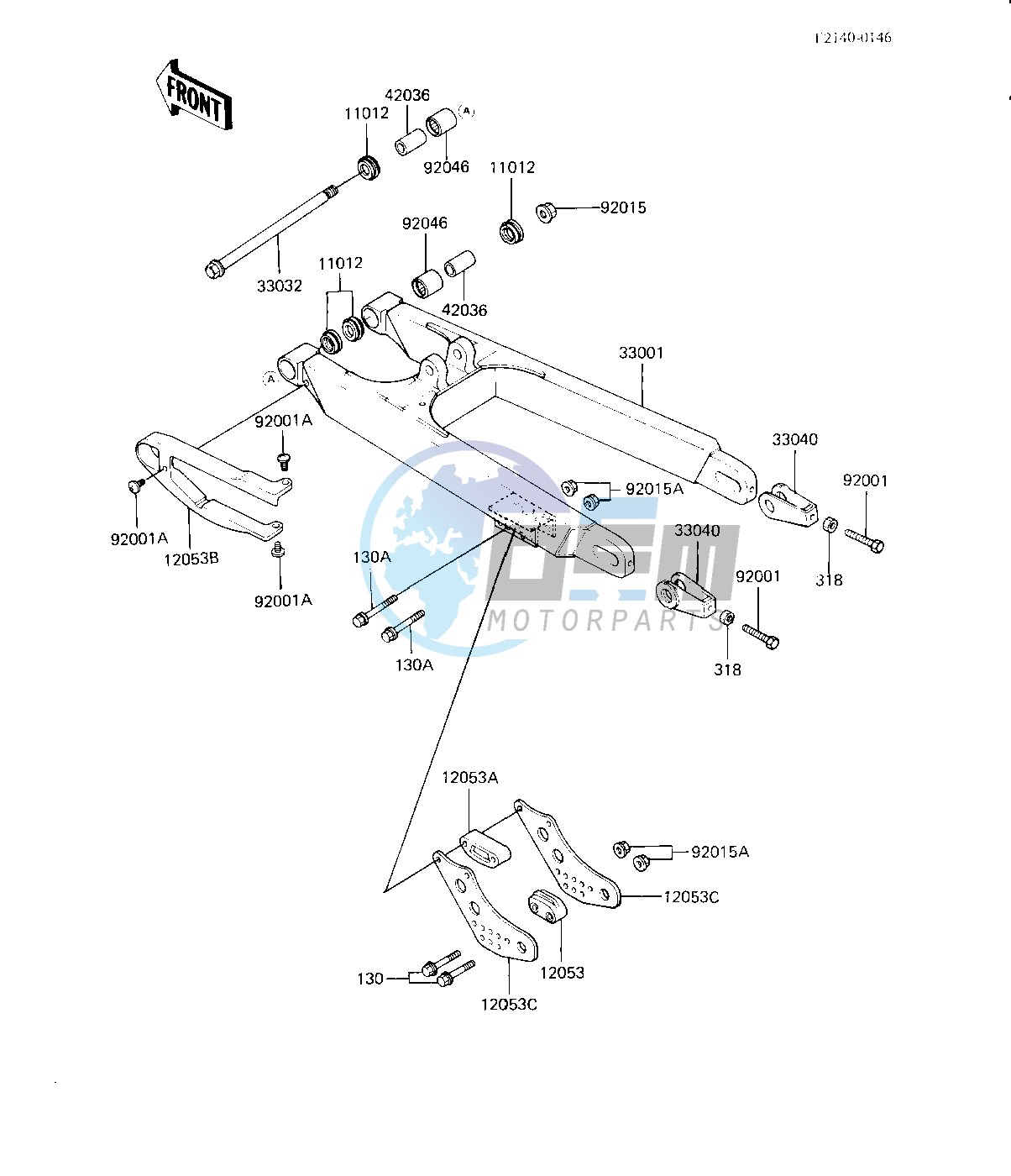 SWING ARM -- KX125-B2- -