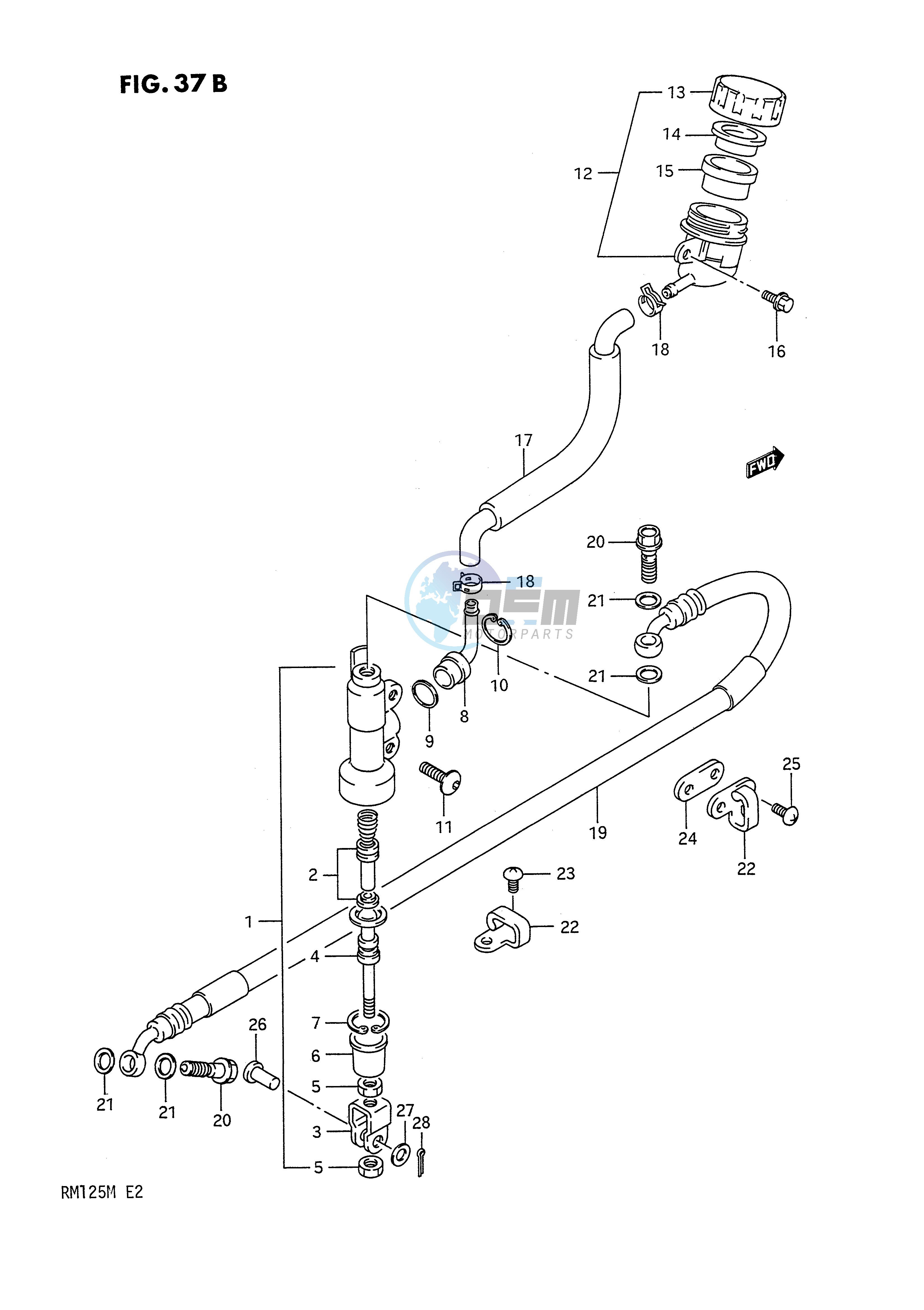 REAR MASTER CYLINDER (MODEL M)