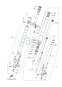 XP500A T-MAX 530 (2PWR) drawing FRONT FORK