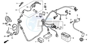 SFX50S drawing WIRE HARNESS/ IGNITION COIL/BATTERY