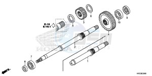 TRX420TM1E TRX420 Europe Direct - (ED) drawing FINAL SHAFT