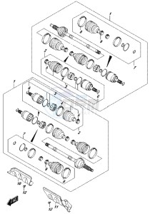 LT-A500XP drawing FRONT DRIVE SHAFT