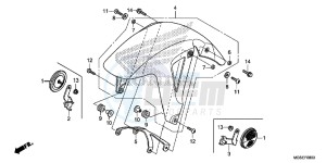 NC700SDD NC700S Dual Cluth ABS 2ED drawing FRONT FENDER