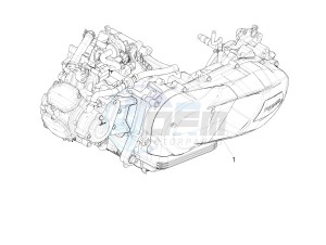 Medley 125 4T ie ABS (APAC) drawing Engine, assembly