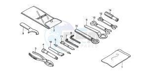 CB1300A CB1300SUPER FOUR drawing TOOL