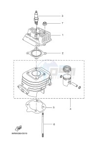 CW50 CW50LN 80 BOOSTER 13" NAKED (1WP6) drawing CYLINDER