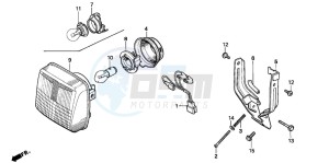 PK50S WALLAROO drawing HEADLIGHT