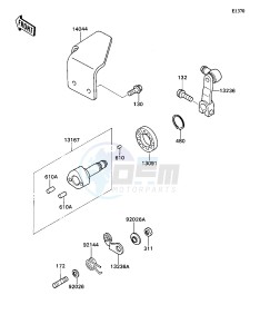 KAF 540 D [MULE 2020] (D1) [MULE 2020] drawing GEAR CHANGE MECHANISM