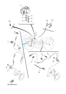 MTM690-U MTM-690-U XSR700 (B345 B345) drawing ELECTRICAL 3