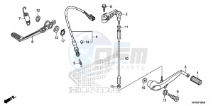 CBR1000RRF Fireblade - CBR1000RR 2ED - (2ED) drawing PEDAL