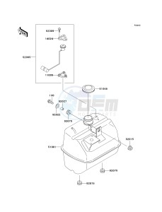 KAF 300 C [MULE 550] (C1-C5) [MULE 550] drawing FUEL TANK