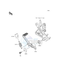 NINJA ZX-10R ABS ZX1000KFFA FR XX (EU ME A(FRICA) drawing Brake Pedal