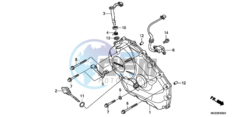 RIGHT CRANKCASE COVER (NC700X/XA)