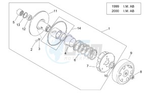 Mojito custom 50 2t (eng. aprilia) drawing Clutch I